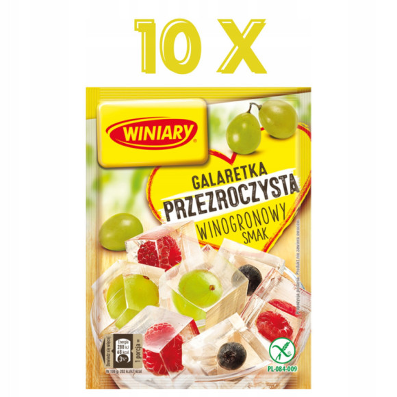 GALARETKA PRZEZROCZYSTA smak WINOGRONOWY WINOGRONO bez glutenu 71g WINIARY GALARETKA PRZEZROCZYSTA smak WINOGRONOWY WINOGRONO bez glutenu 71g WINIARY