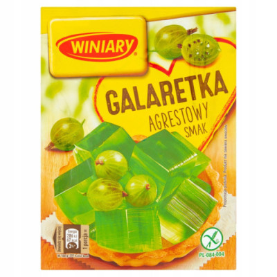 GALARETKA smak AGRESTOWY AGRESTOWA AGREST ZIELONA bez glutenu 71g WINIARY