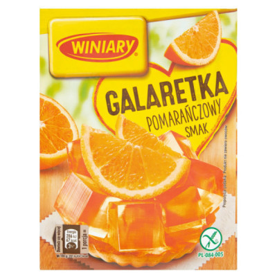 GALARETKA smak POMARAŃCZOWY POMARAŃCZOWA Pomarańcze bez glutenu 71g WINIARY