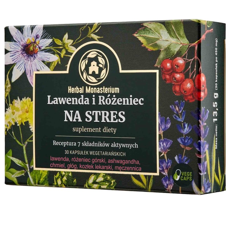 LAWENDA I RÓŻENIEC ASHWAGANDHA CHMIEL KOZŁEK MĘCZENNICA