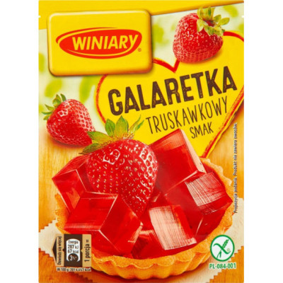 GALARETKA smak TRUSKAWKOWY TRUSKAWKOWA Truskawki bez glutenu 71g WINIARY