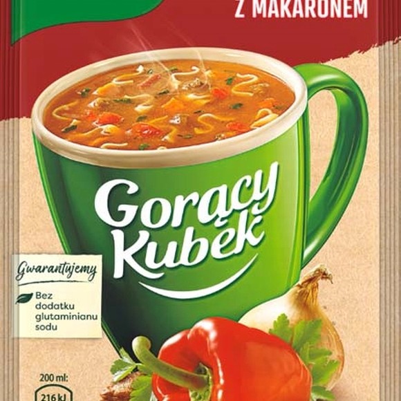 KNORR GORĄCY KUBEK POMIDOROWA Z MAKARONEM