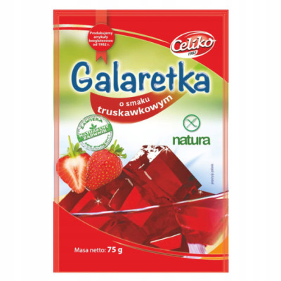 GALARETKA TRUSKAWKOWA 75g Bez Glutenu Celiko