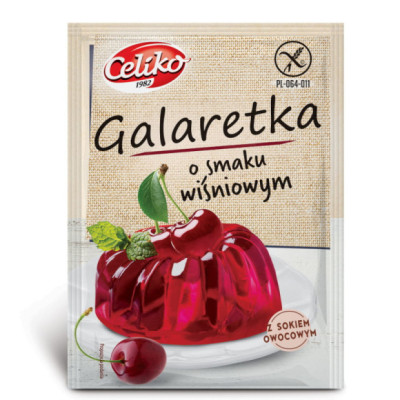 GALARETKA WIŚNIOWA 75g Bez Glutenu Celiko