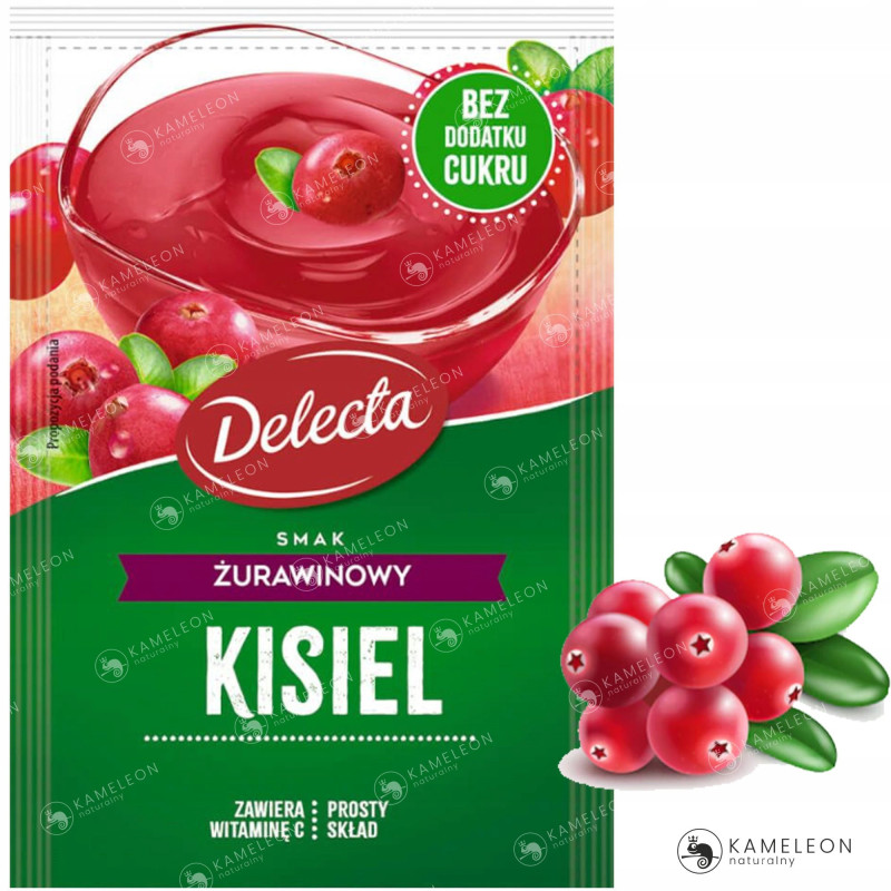Delecta KISIEL BEZ DODATKU CUKRU mix SMAKÓW 6szt