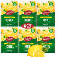 Delecta KISIEL CYTRYNOWY bez dodatku cukru 38G x6