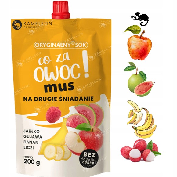 CO ZA OWOC MUS DRUGIE ŚNIADANIE Gruszka Kiwi Jabłko Banan