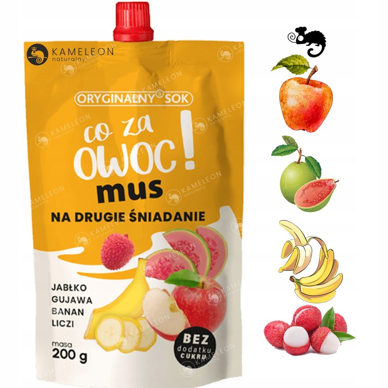 CO ZA OWOC MUS DRUGIE ŚNIADANIE Gruszka Kiwi Jabłko Banan