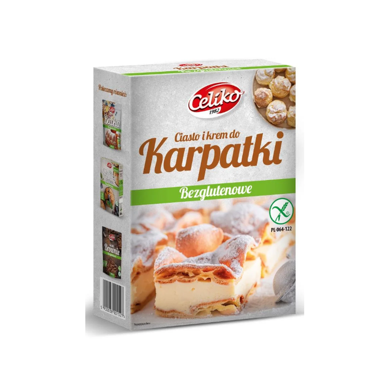 Celiko KARPATKA chrupiące CIASTO + delikatny KREM 300g