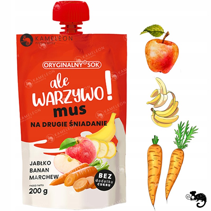 CO ZA OWOC MUS DRUGIE ŚNIADANIE Gruszka Kiwi Jabłko Banan