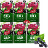 Delecta OWOCOWY KUBEK KISIEL czarna porzeczka 6szt