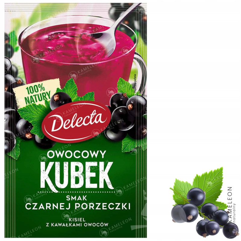 Delecta OWOCOWY KUBEK KISIEL czarna porzeczka 6szt