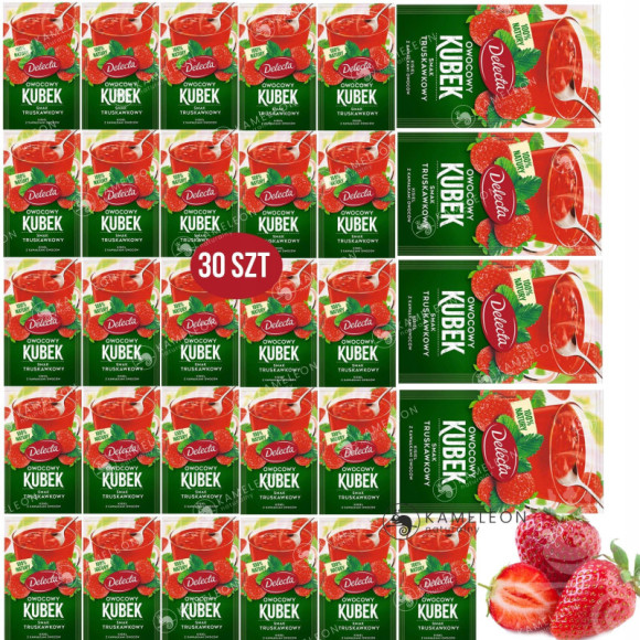 Delecta OWOCOWY KUBEK KISIEL INSTANT truskawka900g
