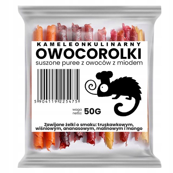 KAMELEON KULINARNY ROLLSY OWOCOWE OWOCOROLKI ROLKI mix 5