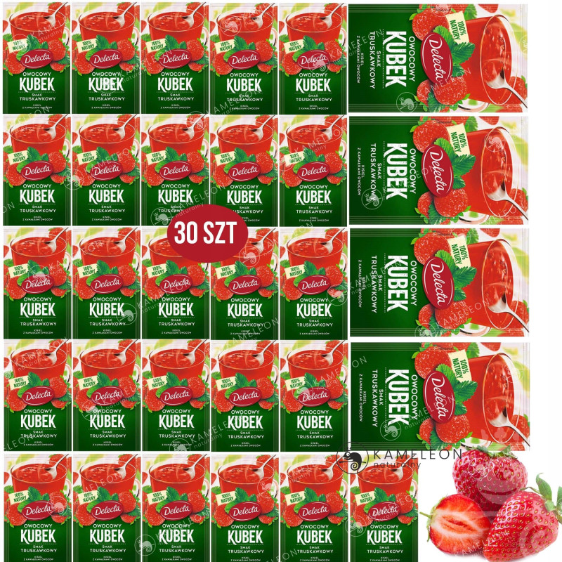 Delecta OWOCOWY KUBEK KISIEL INSTANT truskawka900g