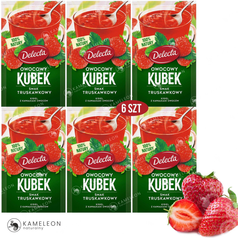 Delecta OWOCOWY KUBEK KISIEL INSTANT truskawkowy