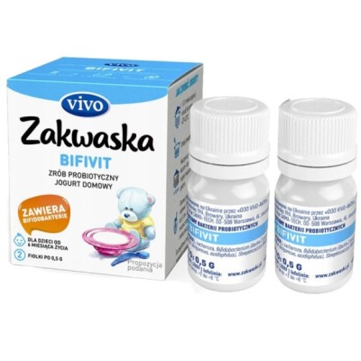 Jogurt domowy VIVO ZAKWASKA BIFIVIT DLA DZIECI od 6-go m-ca