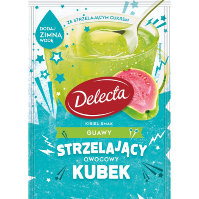 DELECTA STRZELAJĄCY OWOCOWY KUBEK Kisiel GUAVA guawa na zimno Na szybko 34g