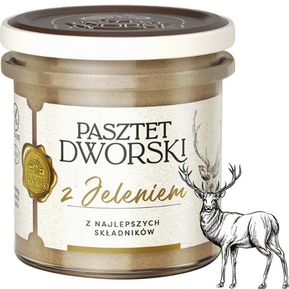 PASZTET DWORSKI Z JELENIEM WIEPRZ-DROB Z MIĘSEM Z JELENIA