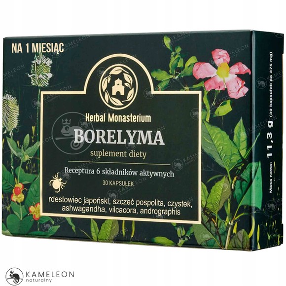 HERBAL MONASTERIUM BORELYMA 30 kapsułek na 1m-c pomoc