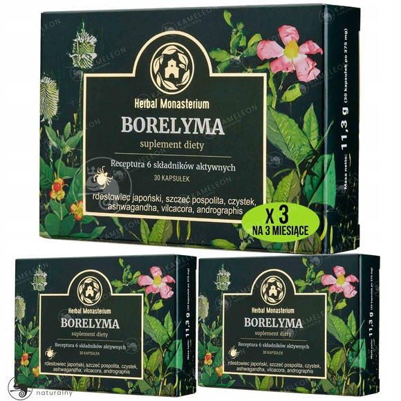 HERBAL MONASTERIUM BORELYMA 30 kapsułek na 1m-c pomoc