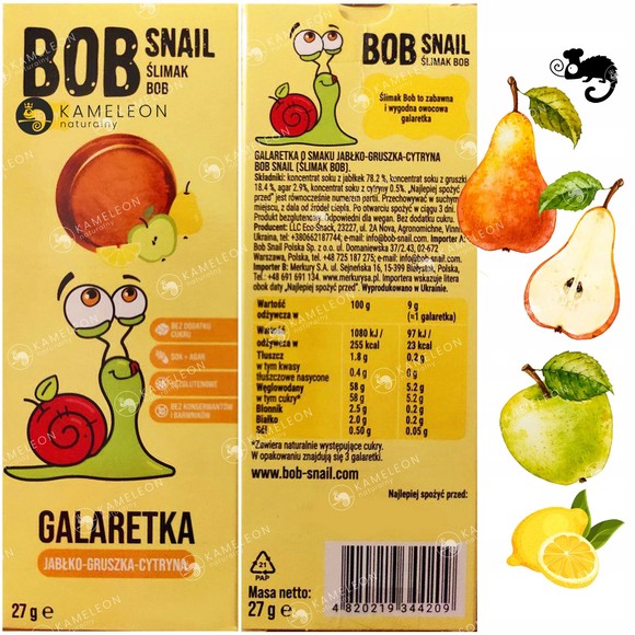 BOB SNAIL JELLY WIŚNIA 27g