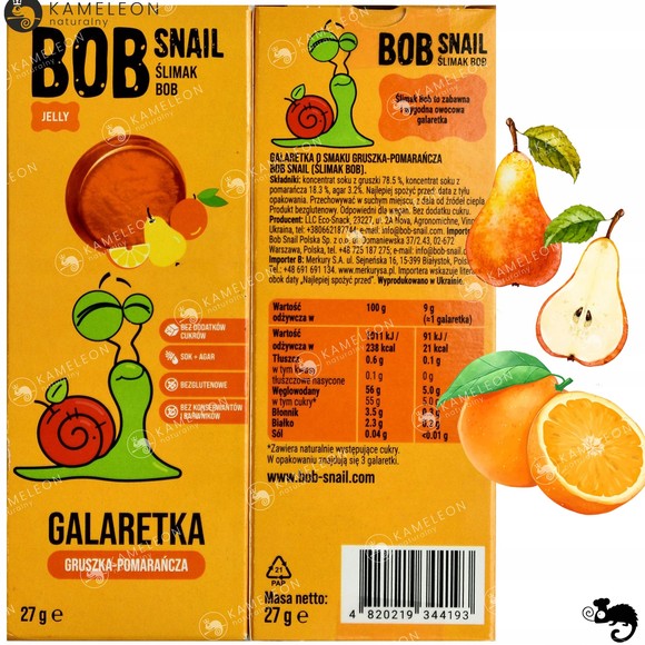 BOB SNAIL JELLY WIŚNIA 27g