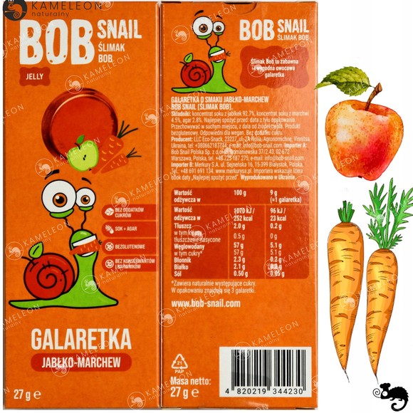 BOB SNAIL JELLY WIŚNIA 27g