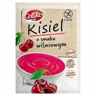KISIEL WIŚNIOWY 40g BEZ CUKRU BEZ GLUTENU Celiko