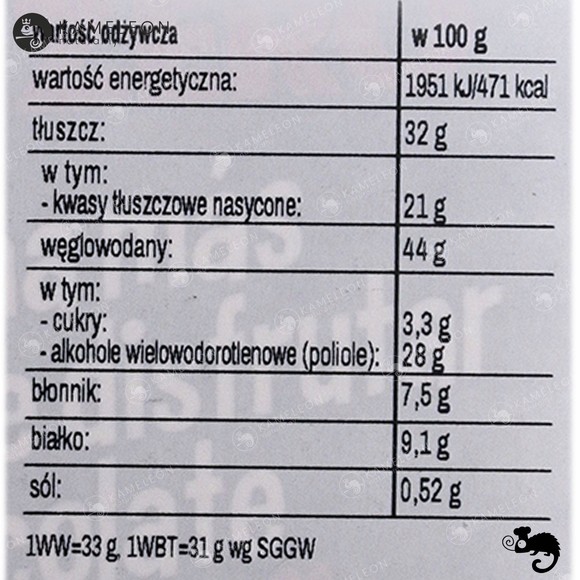 Tirma WAFELKI W GORZKIEJ CZEKOLADZIE BEZ CUKRU dla