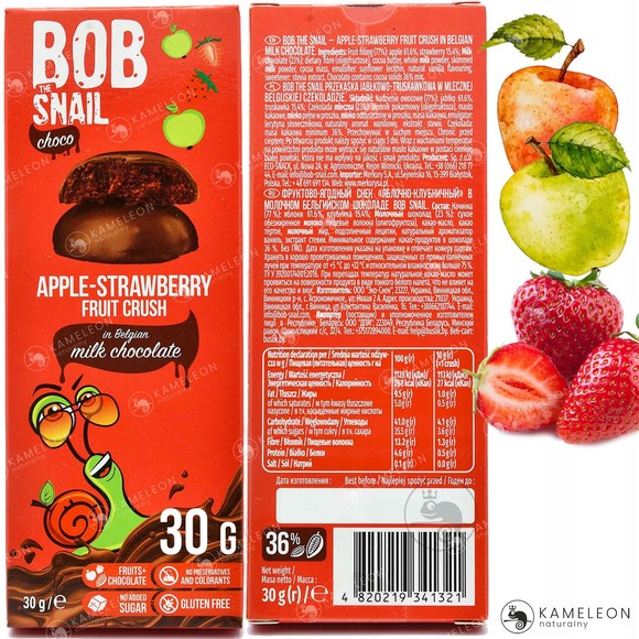BOB SNAIL PRZEKĄSKA W CZEKOLADZIE WIŚNIA 30g