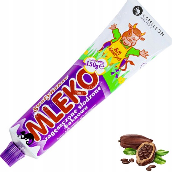 MLEKO ZAGĘSZCZONE SŁODZONE karmelowe KARMEL 150G W TUBCE