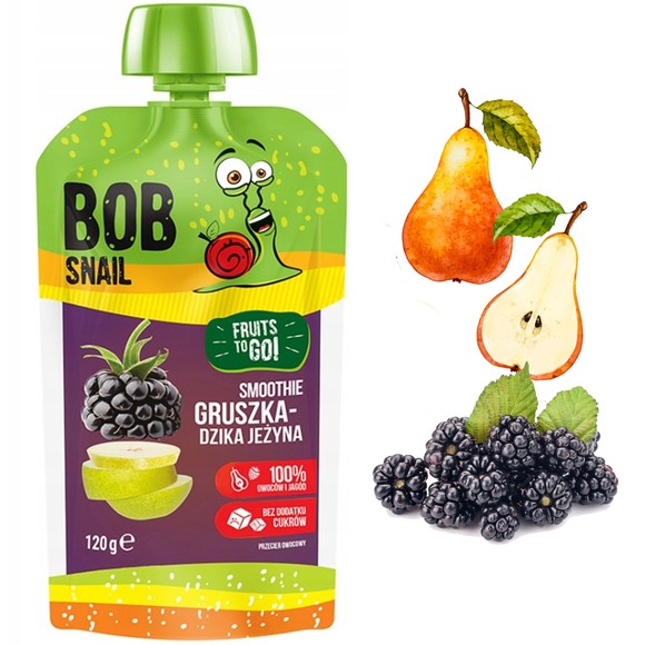 BOB SNAIL MUS PRZECIER smoothie BANAN TRUSKAWKA 120g KRÓTKA