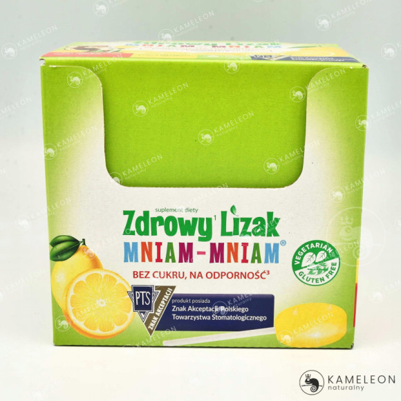 LIZAK CYTRYNOWY z witaminami C i D MNIAM MNIAM CYTRYNA 40szt STARPHARMA