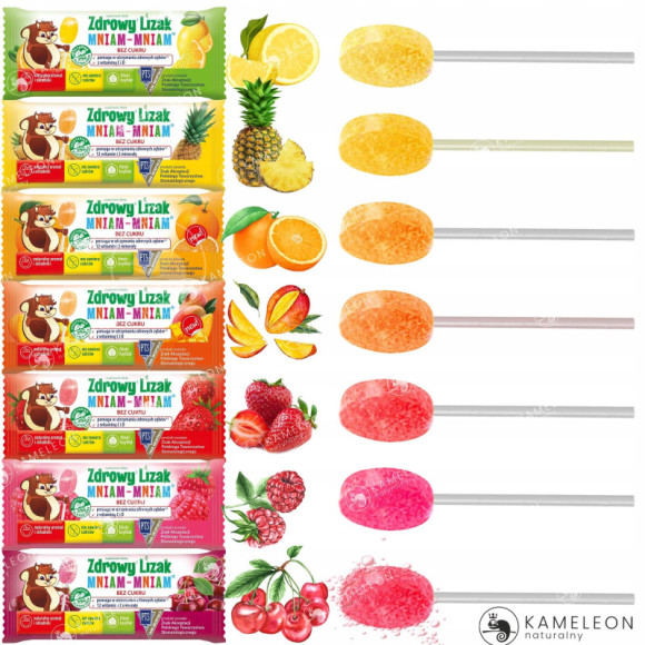 ZDROWY LIZAK ŁEZKA KULKA bez cukru YUM EARTH LOLLIPOP BUNNY NINJA mix 24szt ZDROWY LIZAK ŁEZKA KULKA bez cukru YUM EARTH LOLLIPOP BUNNY NINJA mix 24szt