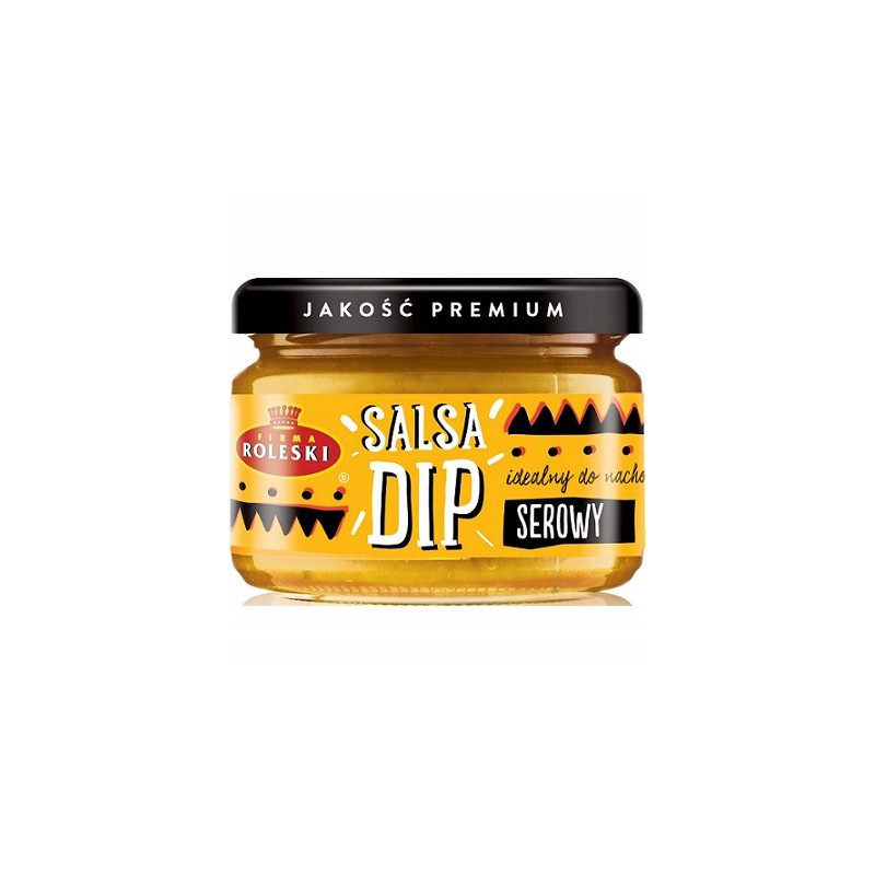 DIP SEROWY SALSA SEROWA do nachosów czipsów paluszków W SŁOIKU 240g ROLESKI