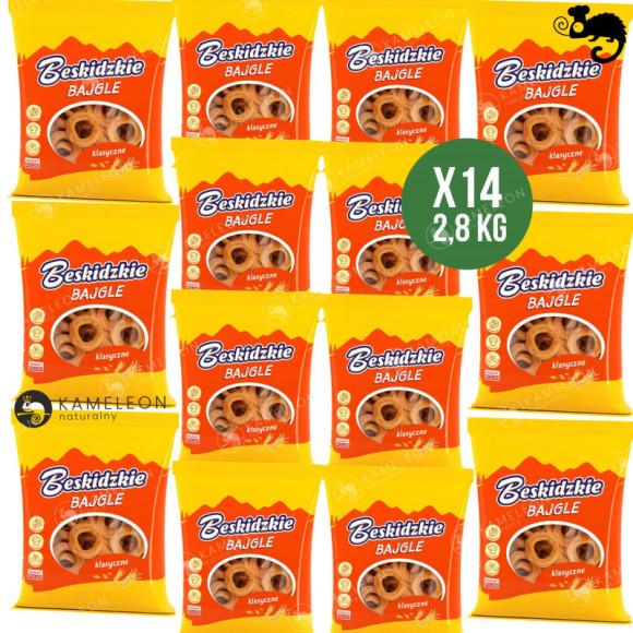 BESKIDZKIE BAJGLE KLASYCZNE 200g 0,2KG CHRUPIĄCE WYPIEKANE WEGAŃSKIE wege