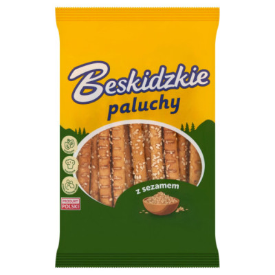 BESKIDZKIE PALUCHY Z SEZAMEM sezam sezamowe 100g 0,1KG AKSAM Wspieramy PL