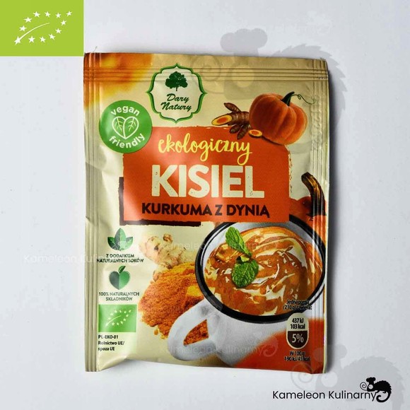 Dary Natury  KISIEL ekologiczny eko bio KURKUMA Z DYNIĄ