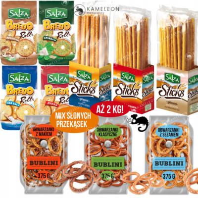 MEGA ZESTAW SŁONYCH PRZEKĄSEK mix smaków 10szt 2KG