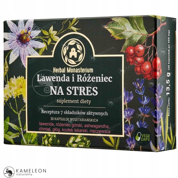 LAWENDA I RÓŻENIEC ASHWAGANDHA CHMIEL KOZŁEK MĘCZENNICA