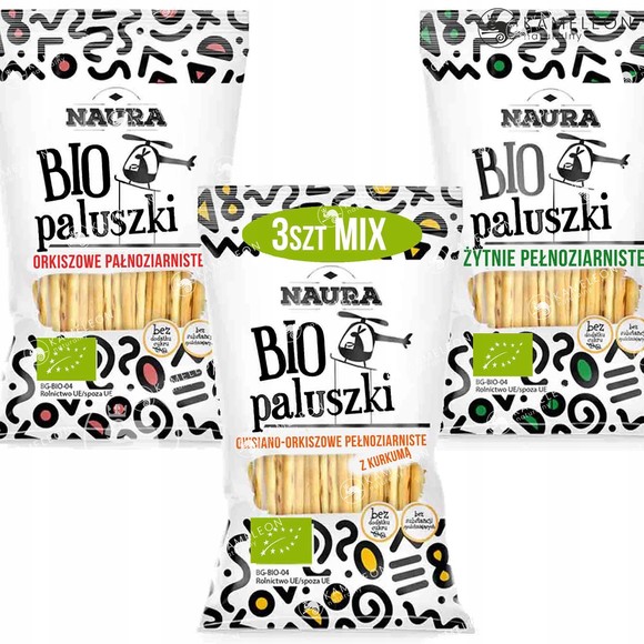 NAURA eko PALUSZKI ŻYTNIE PEŁNOZIARNISTE  na zakwasie