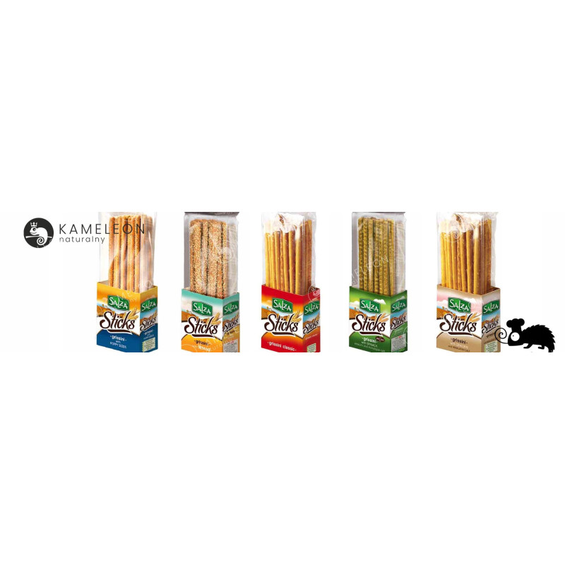 SALZA STICKS GRISSINI PALUCHY PALUSZKI CHLEBOWE ze szpinakiem SZPINAK 220g
