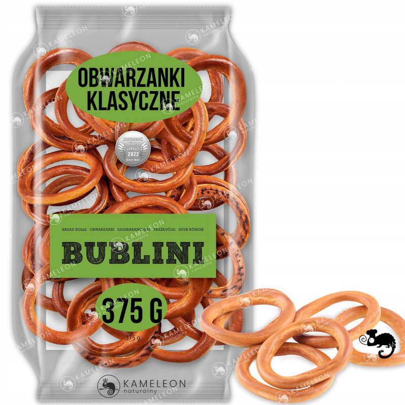 TERA OBWARZANKI KLASYCZNE BUBLINI ręcznie robione 375G x 6szt 2,25KG