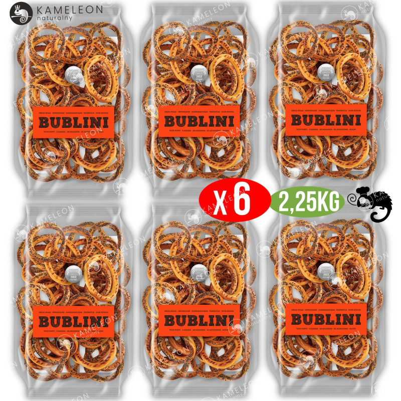 TERA OBWARZANKI Z MAKIEM MAKOWE mak BUBLINI ręcznie robione 375G x6 2,25KG