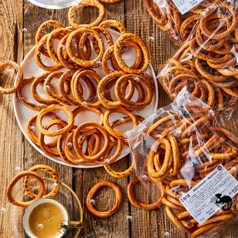 TERA OBWARZANKI Z SEZAMEM SEZAMOWE BUBLINI ręcznie robione 375G x6 2,25KG