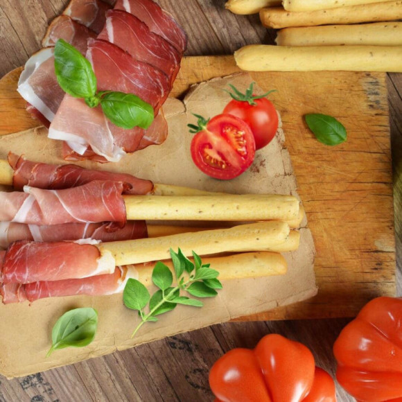 WŁOSKIE PALUSZKI GRISSINI smak PIZZA z oliwą z oliwek AMOR DI PANE 125G