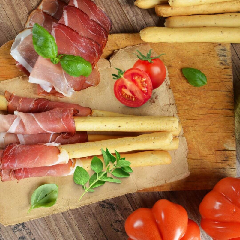 WŁOSKIE PALUSZKI GRISSINI smak PIZZA z oliwą z oliwek AMOR DI PANE 125G