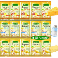 BAKALLAND POPCORN DO MIKROFALÓWKI 15szt MIX SMAKÓW Maślany Solony Serowy