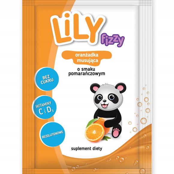 LILY FIZZY oranżadka musująca POMARAŃCZOWA smak